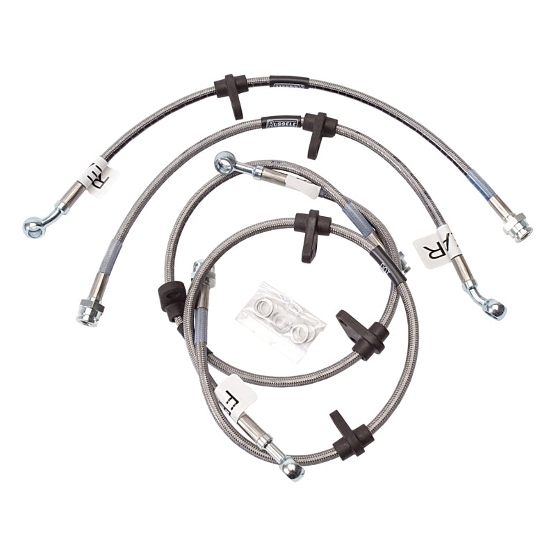 RUS Brake Line Kits - Russell Performance 92-95 Honda Civic (All with rear discs/ no ABS) Brake Line Kit