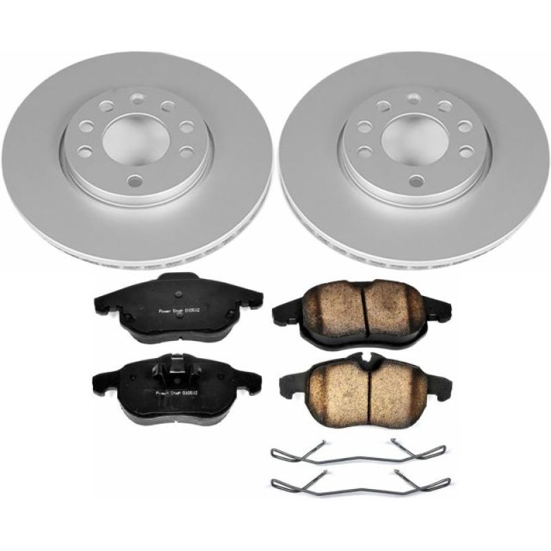 PSB Z23 Evolution Coated Kit - Power Stop 03-11 Saab 9-3 Front Z23 Evolution Sport Coated Brake Kit