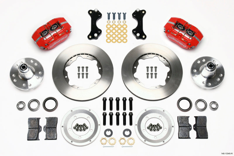 WIL Dynapro Brake Kit - Wilwood Dynapro Dust-Boot Front Kit 11.00in Red WWE ProSpindle