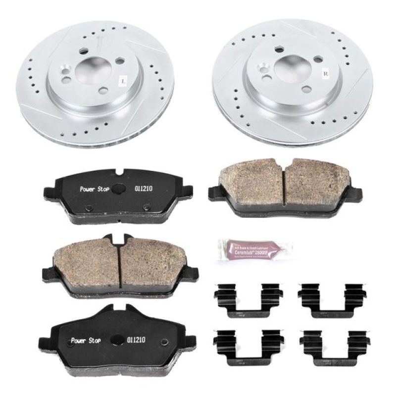 PSB Z23 Evolution Kit - Power Stop 07-10 Mini Cooper Front Z23 Evolution Sport Brake Kit