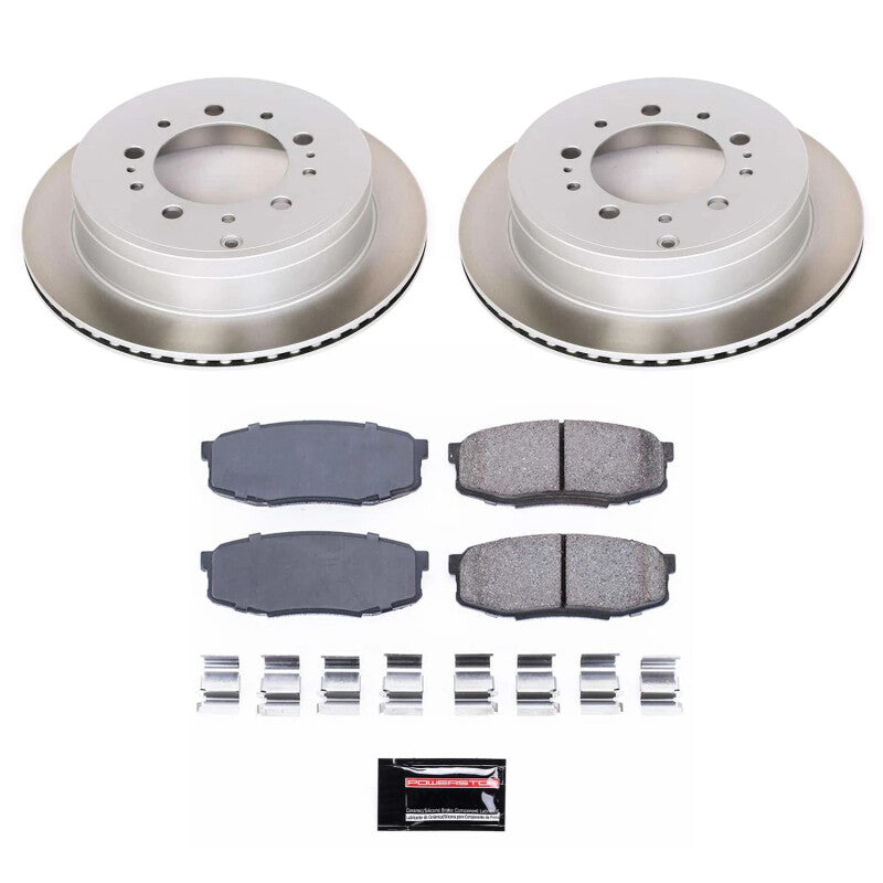 PSB Semi-Coated Rotor Kits - Power Stop 07-21 Toyota Tundra Rear Semi-Coated Rotor Kit