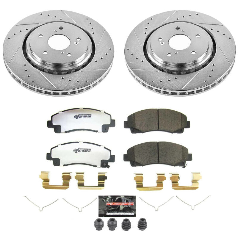 PSB Z26 Street Warrior Kit - Power Stop 15-20 Acura TLX Front Z26 Street Brake Kit