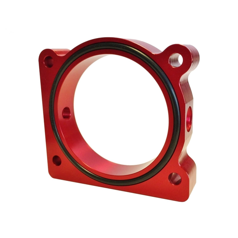 TQS TB Spacer - Red - Torque Solution Throttle Body Spacer (Red) Ford F-150 3.5L Ecoboost / 3.7L V6
