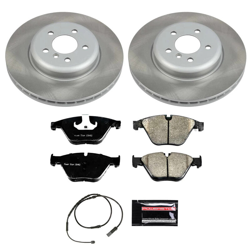 PSB Semi-Coated Rotor Kits - Power Stop 12-16 BMW ActiveHybrid 5 Front Semi-Coated Rotor Kit