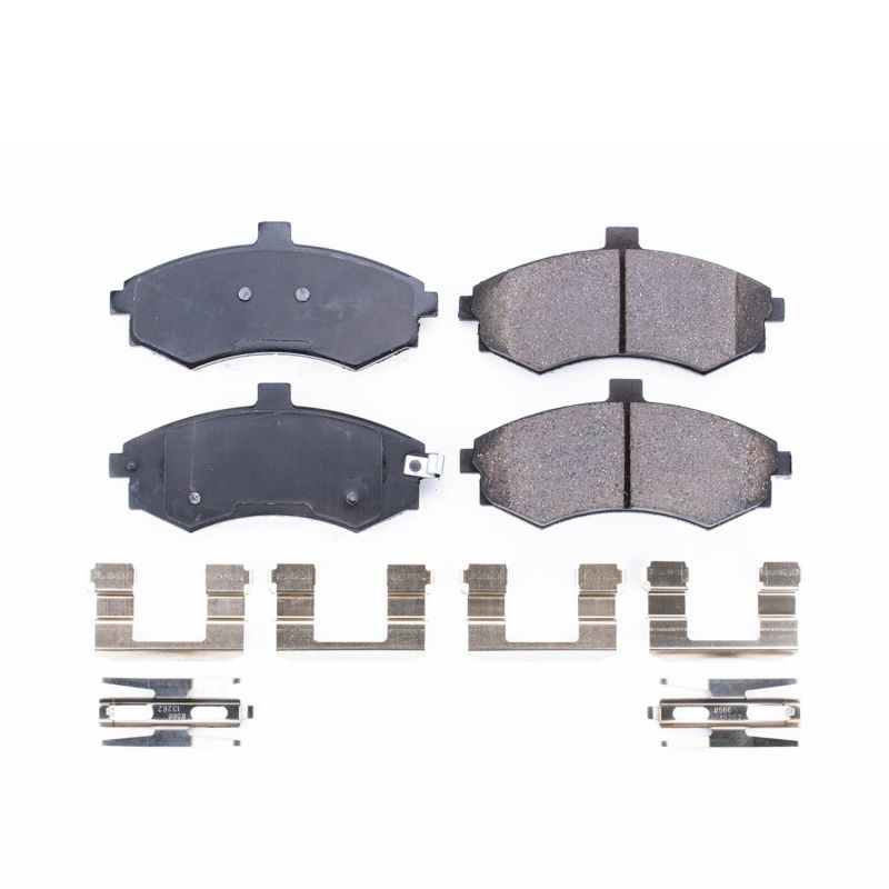PSB Z17 Evolution Brake Pads - Power Stop 02-05 Hyundai Elantra Front Z17 Evolution Ceramic Brake Pads w/Hardware