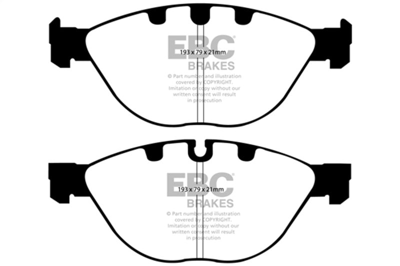 EBC Yellowstuff Brake Pad Sets - EBC 06-10 BMW M5 5.0 (E60) Yellowstuff Front Brake Pads