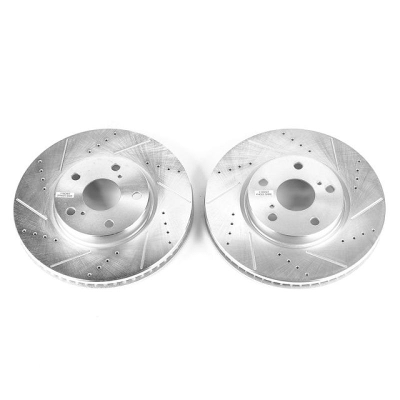 PSB Evolution Drill/Slot Rotor - Power Stop 2006 Lexus GS300 Front Evolution Drilled & Slotted Rotors - Pair