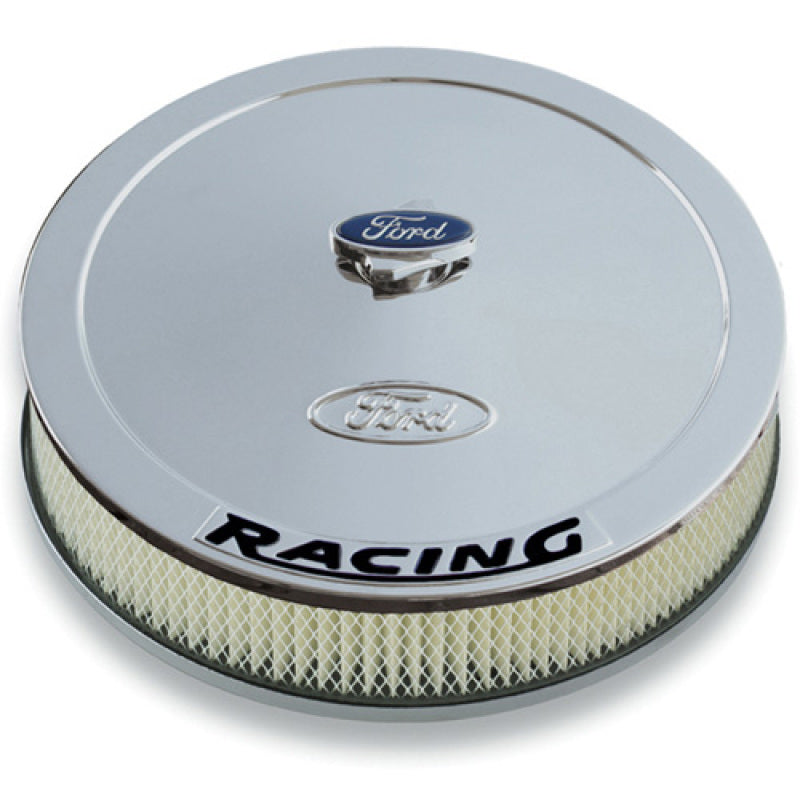 FR Air Cleaners - Ford Racing Air Cleaner Kit - Chrome w/ Black Emblem