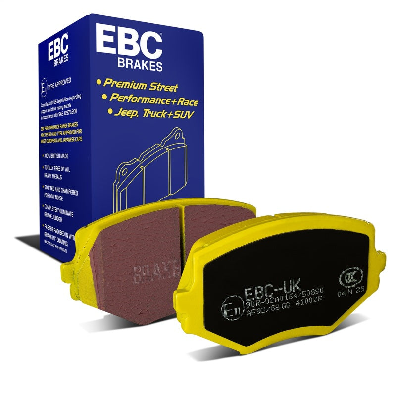EBC Yellowstuff Brake Pad Sets - EBC 94-01 Mazda Miata MX5 1.8 Yellowstuff Front Brake Pads