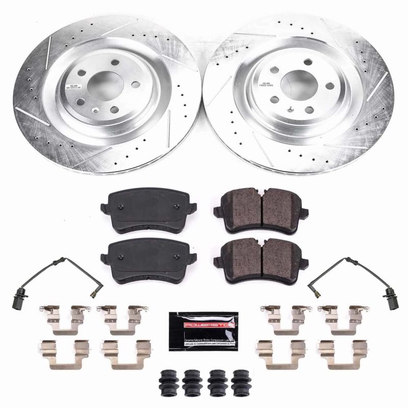 PSB Z23 Evolution Kit - Power Stop 2018 Audi S8 Rear Z23 Evolution Sport Brake Kit