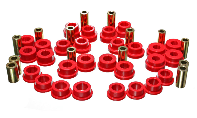 ES Cntrl Arm Bushings - Red - Energy Suspension 13 Scion FR-S / Subaru BRZ Red Front Control Arm Bushing Set