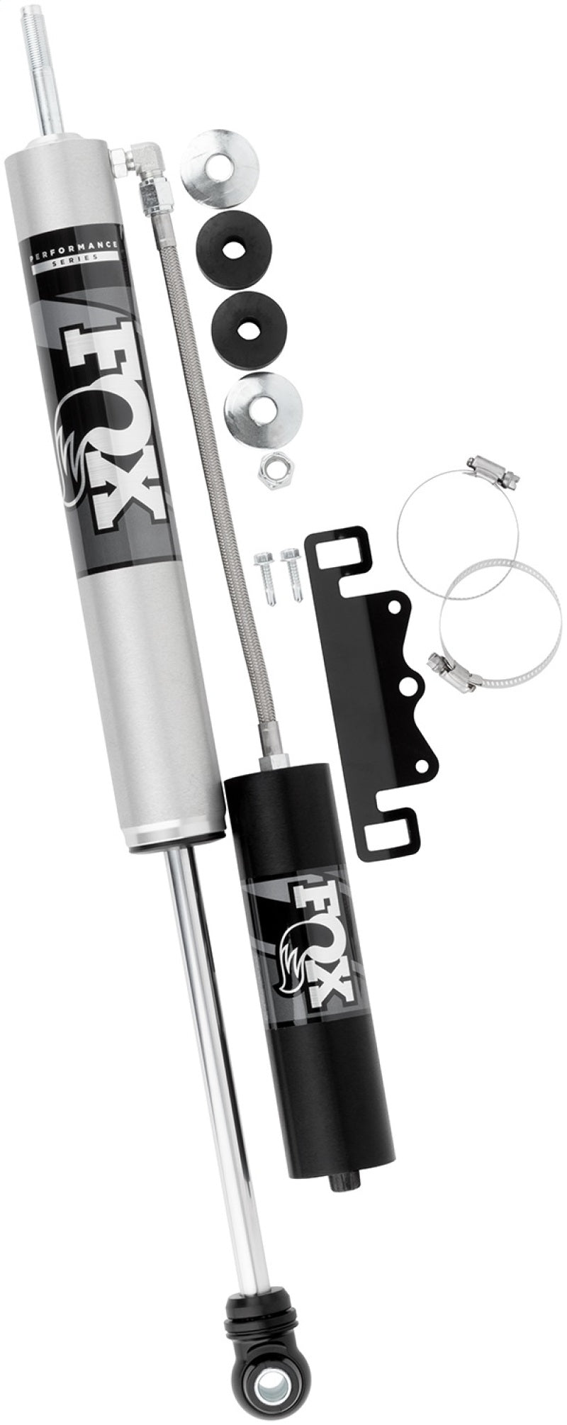 FOX 2.0 Perf Shock - Fox 2005+ Ford SD I 2.0 Perf Series 10.1in. Smooth Body Remote Res. Front Shock - 4-5in Lift