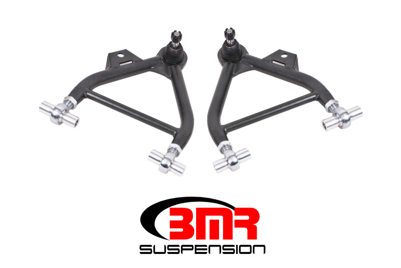 BMR Control Arms - BMR 79-93 Mustang Lower A-Arms (Coilover Only) w/ Adj. Rod End Tall Ball Joint - Black Hammertone