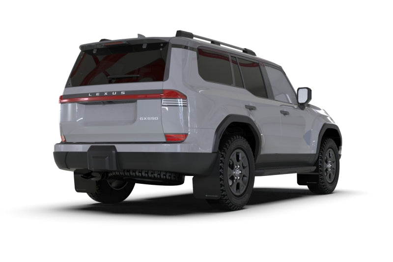 RAL UR Blk Flap/Met. Blk Logo - Rally Armor 24-25 Lexus GX 550 Luxury Black UR Mud Flap - Metallic Black Logo