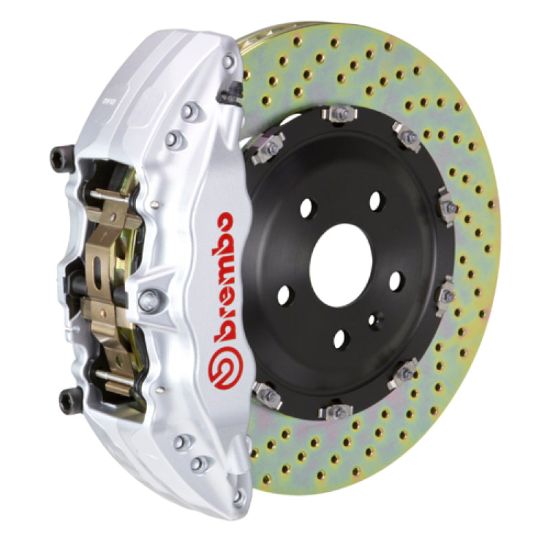BRB Big Brake Kits - Brembo 14-18 1500 Sierra (Exc Alum Fr Knuckles) Fr GT BBK 6Pis Cast 2pc 380x34 2pc Rtr Drill-Silver