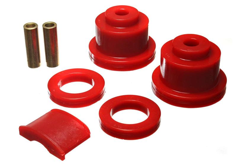 ES Subframe Bushings - Red - Energy Suspension 04-06 Pontiac GTO Red Rear Sub Frame Bushing Set (Street Performance)