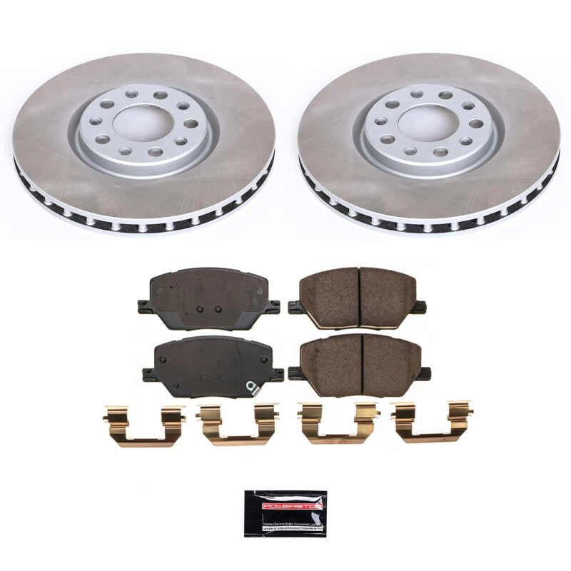 PSB Semi-Coated Rotor Kits - Power Stop 15-22 Jeep Renegade Front Semi-Coated Rotor Kit