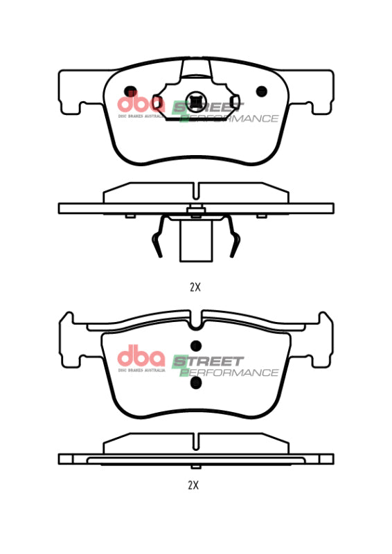 DBA SP Performance Brake Pads - DBA 12-15 BMW 320i SP Performance Front Brake Pads