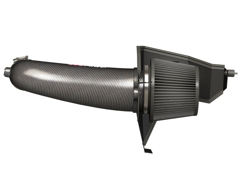 AFE Track Series Intake - aFe POWER Magnum FORCE Carbon Fiber Stage 2 Track Series Pro Dry S CAIS - 11-18 Dodge Challenger V8