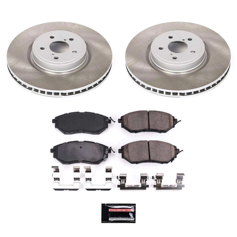 PSB Semi-Coated Rotor Kits - Power Stop 10-14 Subaru Outback Front Semi-Coated Rotor Kit