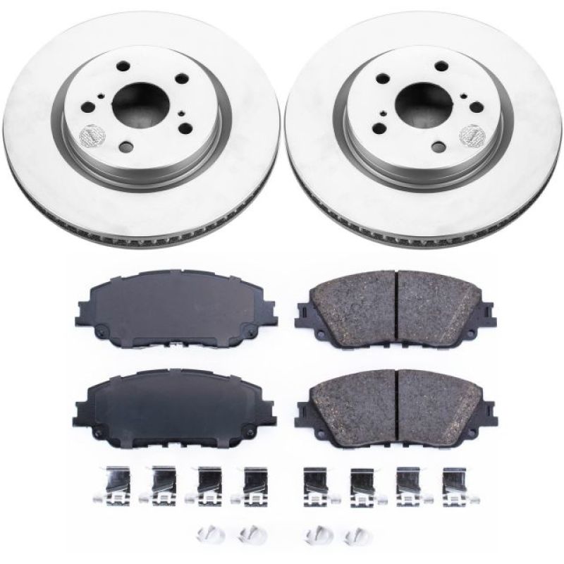 PSB Z17 Evolution Coated Kit - Power Stop 2019 Toyota Avalon Front Z17 Evolution Geomet Coated Brake Kit