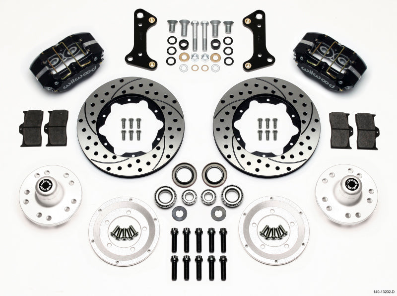 WIL Dynapro Brake Kit - Wilwood Dynapro Dust-Boot Front Kit 11.00in Drilled 67-69 Camaro 64-72 Nova Chevelle