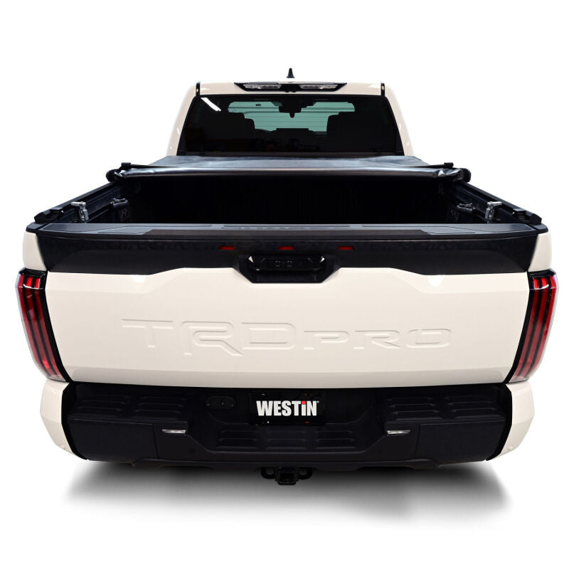 WES Soft Roll Tonneau Covers - Westin 22-24 Toyota Tundra 5.5ft. Bed Soft Roll Tonneau Cover - Black