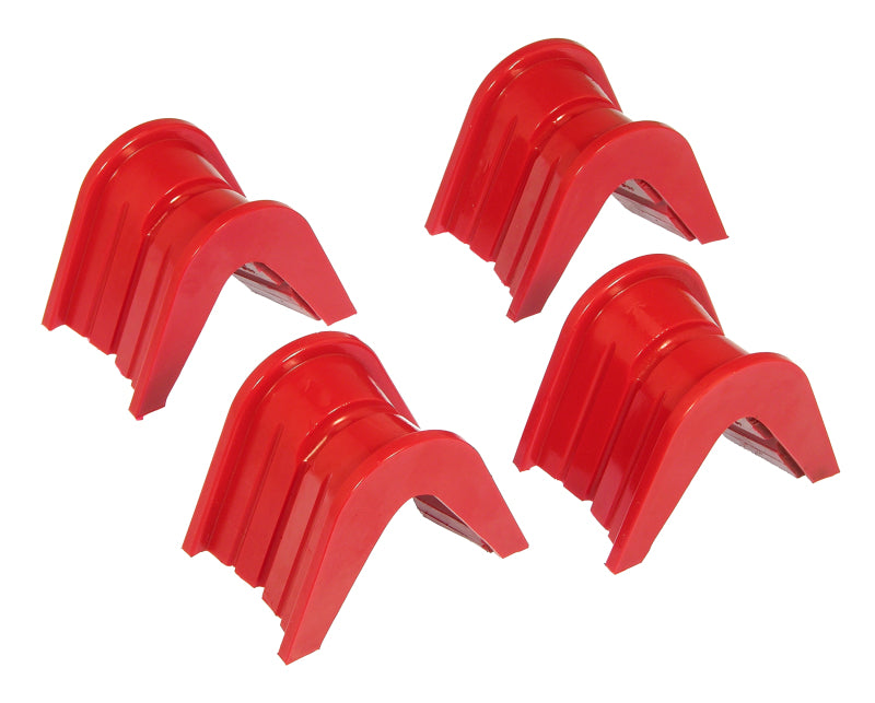 PRO Transmission Mounts - Red - Prothane 66-79 Ford F100/250/Bronco C-Bushings 7deg Offset - Red
