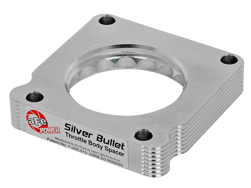 AFE Silver Bullet TBS - aFe 01-16 Nissan Patrol (Y61) L6-4.8L Silver Bullet Throttle Body Spacer