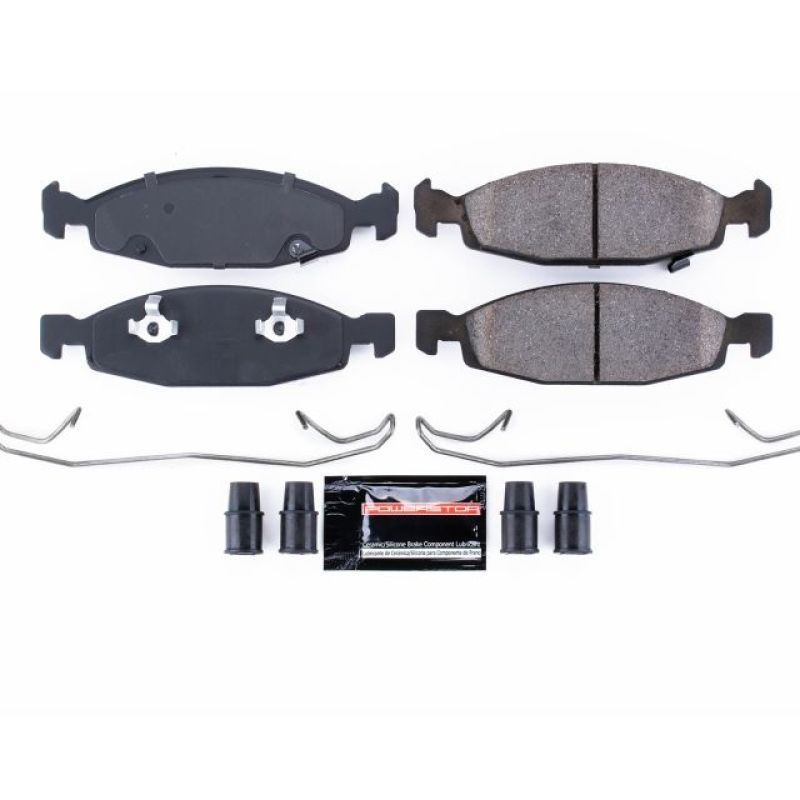 PSB Z23 Evolution Brake Pads - Power Stop 99-03 Jeep Grand Cherokee Front Z23 Evolution Sport Brake Pads w/Hardware