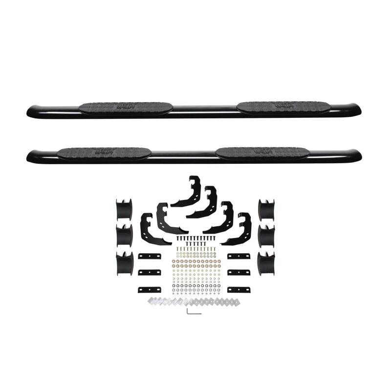 WES Nerf Bars - PRO TRAXX 4 - Westin 2019 Ram 1500 Crew Cab (Excl. 1500 Classic) PRO TRAXX 4 Oval Nerf Step Bars - SS - Black