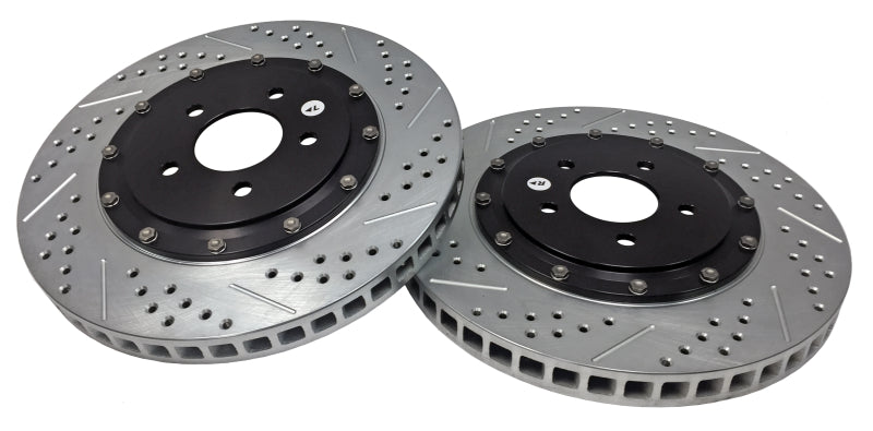 BAE Eradispeed Rotors - Baer Brakes 07-12 Ford Mustang GT500 Eradispeed+ Front SDZ 2-Piece Performance Brake Rotors
