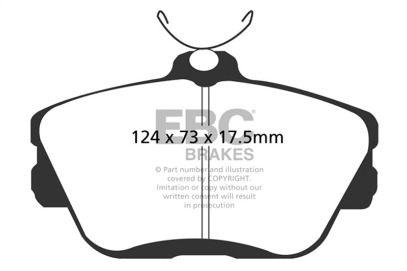 EBC Ultimax2 Brake Pad Sets - EBC 01-07 Ford Taurus 3.0 Ultimax2 Front Brake Pads