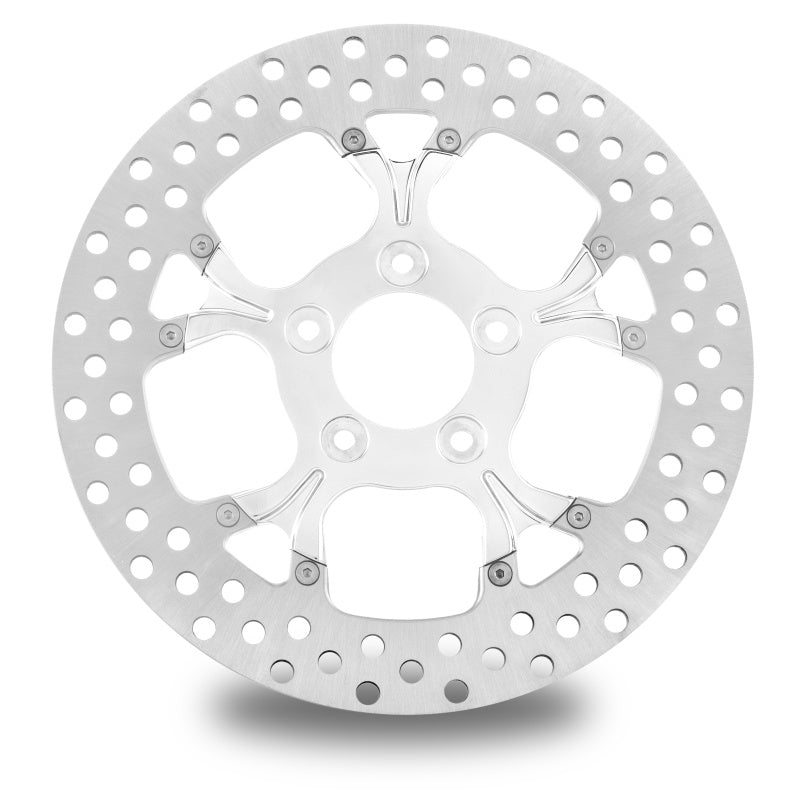 PFM Brake Rotors - Performance Machine Disc/Carr 11.5 Galaxy Front Right - Chrome