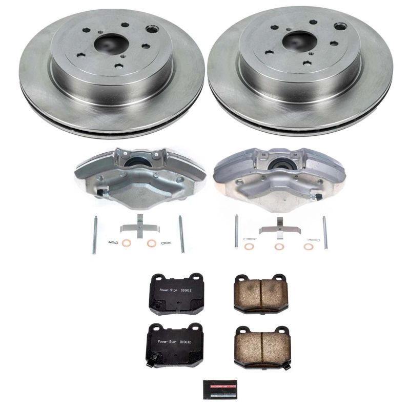 PSB Autospecialty Kit w/Cals - Power Stop 08-14 Subaru Impreza Rear Autospecialty Brake Kit w/Calipers
