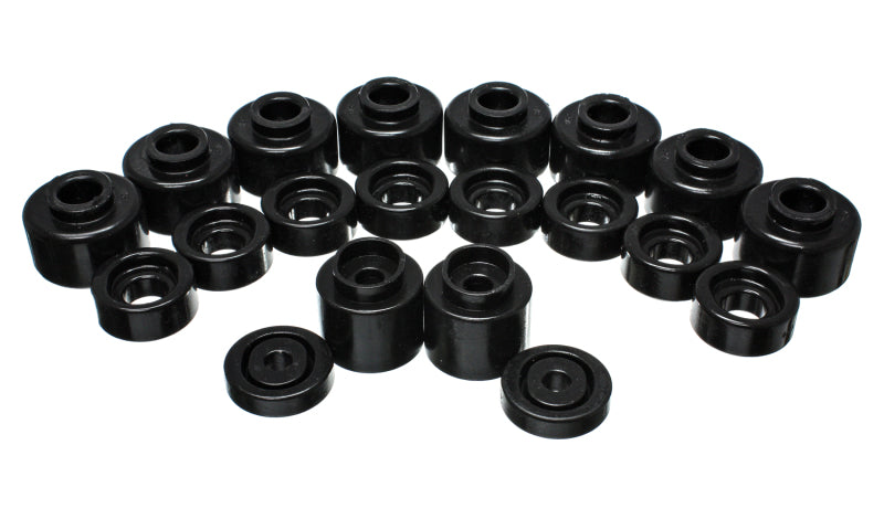 ES Body Mounts - Black - Energy Suspension Body Mount Set - Black