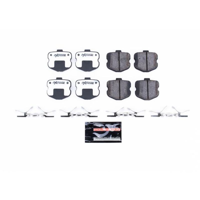 PSB Z26 Extreme Brake Pads - Power Stop 06-13 Chevrolet Corvette Rear Z26 Extreme Street Brake Pads w/Hardware
