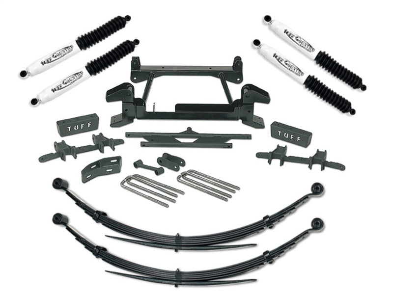 TUF Lift Kits - Tuff Country 88-98 Chevy Truck K1500 4x4 4in Lift Kit with Rear Leaf Springs (SX8000 Shocks)
