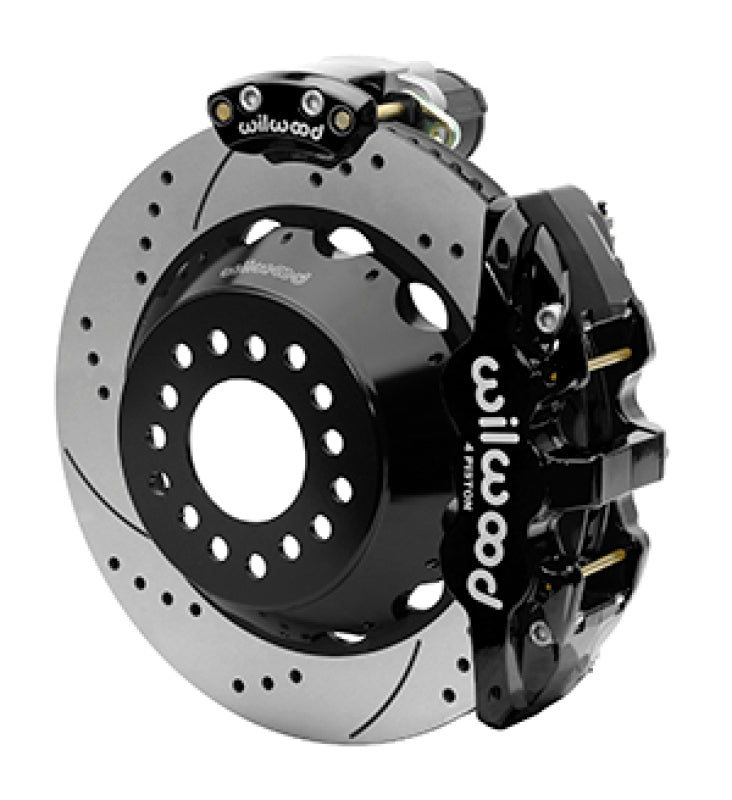 WIL Aero Brake Kit - Wilwood EPB Rear Kit AERO4 12 Bolt 2.75 OffSet