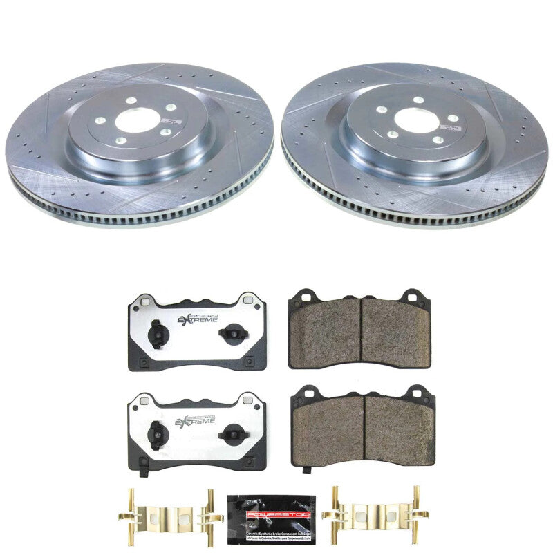 PSB Z26 Street Warrior Kit - Power Stop 21-24 Ford Mustang Mach-E Front Z26 Street Brake Kit
