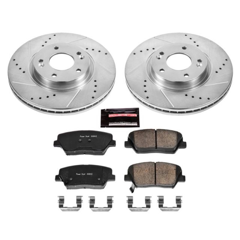 PSB Z23 Evolution Kit - Power Stop 10-12 Hyundai Santa Fe Front Z23 Evolution Sport Brake Kit