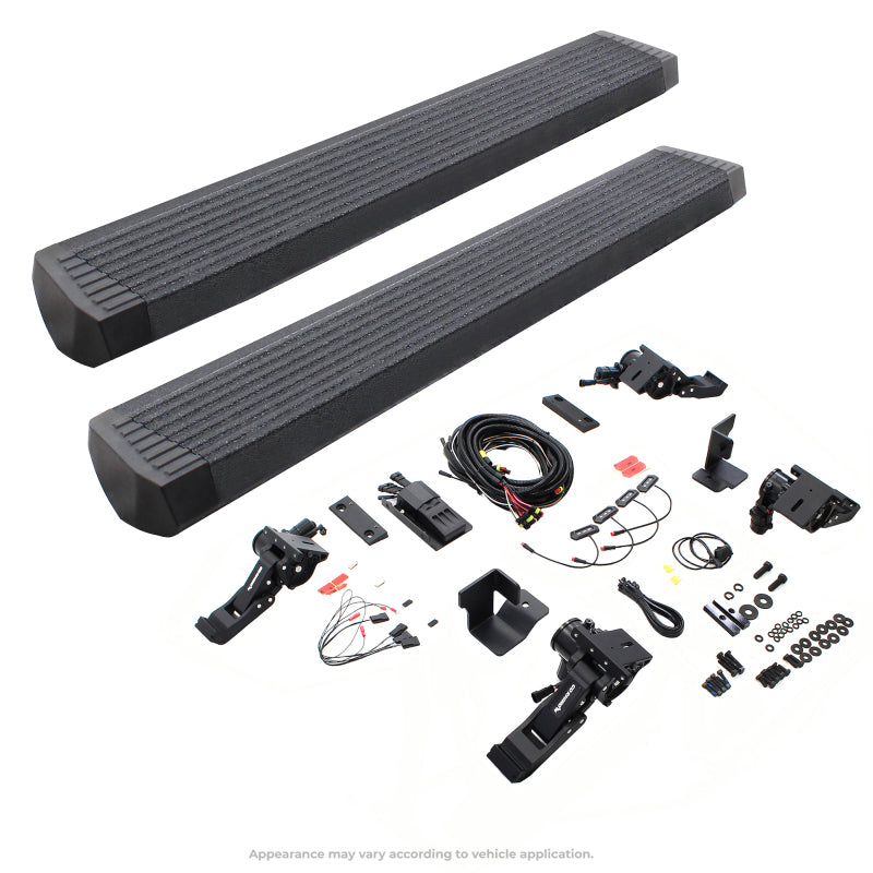 GOR RealTruck VoltStep Running Boards - RealTruck 07-17 Jeep Wrangler 2dr VoltStep Electric Running Board Kit (Cut Req.) - Bedliner Coating