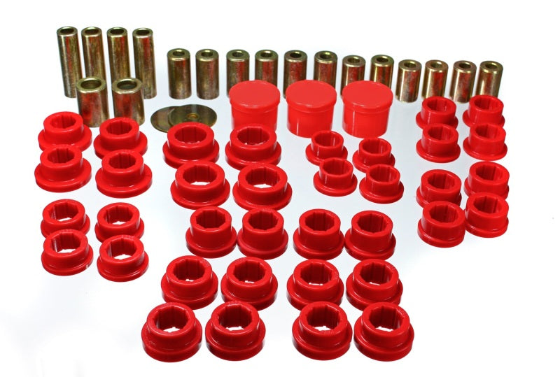 ES Cntrl Arm Bushings - Red - Energy Suspension 02-09 350Z / 03-07 Infiniti G35 Coupe Red Rear Control Arm Bushing Set