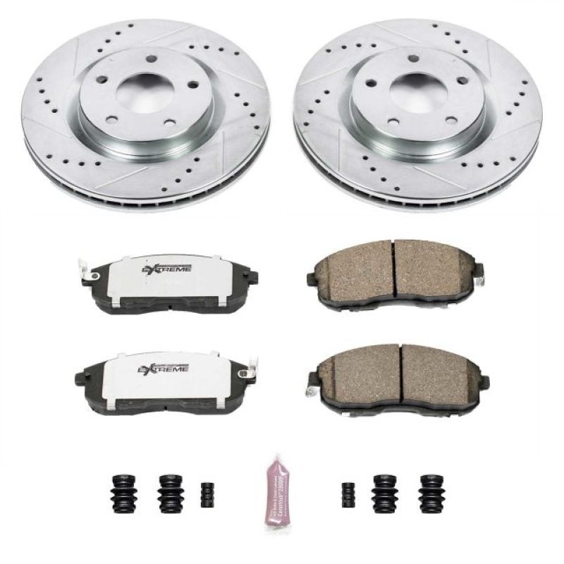 PSB Z26 Street Warrior Kit - Power Stop 07-12 Nissan Sentra Front Z26 Street Warrior Brake Kit