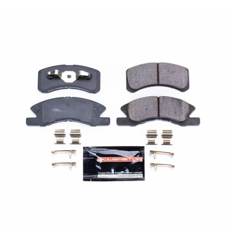 PSB Z23 Evolution Brake Pads - Power Stop 14-15 Mitsubishi Mirage Front Z23 Evolution Sport Brake Pads w/Hardware
