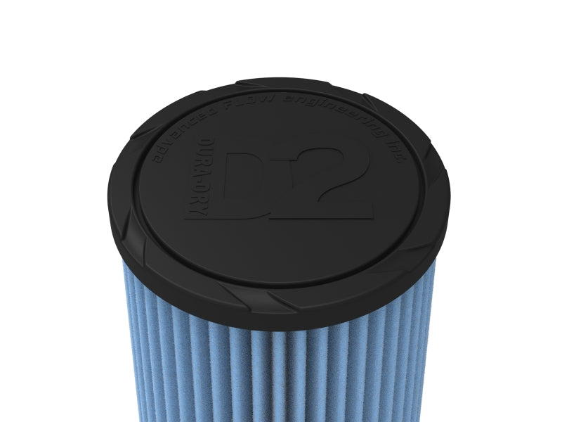 AFE Universal D2 Dura Dry Air Filter - aFe POWER Universal Clamp-On Air Filter w/ D2 Dura-Dry Media - 4in F x 6in B x 4-3/4in T x 9in H