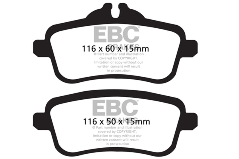 EBC Bluestuff Brake Pad Sets - EBC 13-16 Mercedes-Benz GL63 AMG 5.5 Twin Turbo Bluestuff Rear Brake Pads