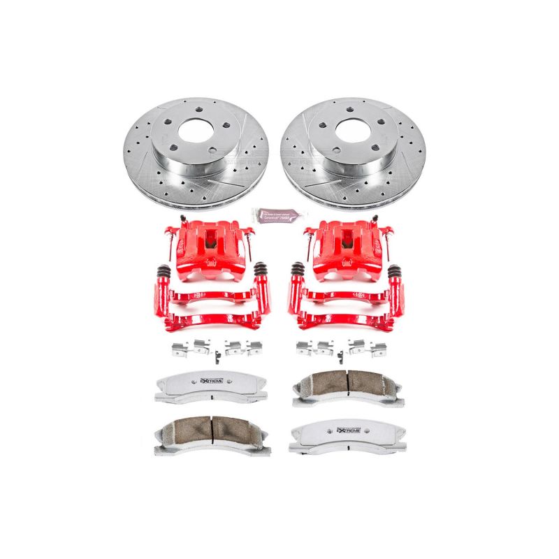 PSB Z26 Street Warrior Kit - Power Stop 99-04 Jeep Gr& Cherokee Front Z26 Street Kit w/Cals