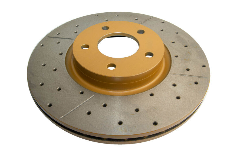 DBA Street Slot&Drill Rotors - DBA 06+ MazdaSpeed3 Front Drilled & Slotted Street Series Rotor