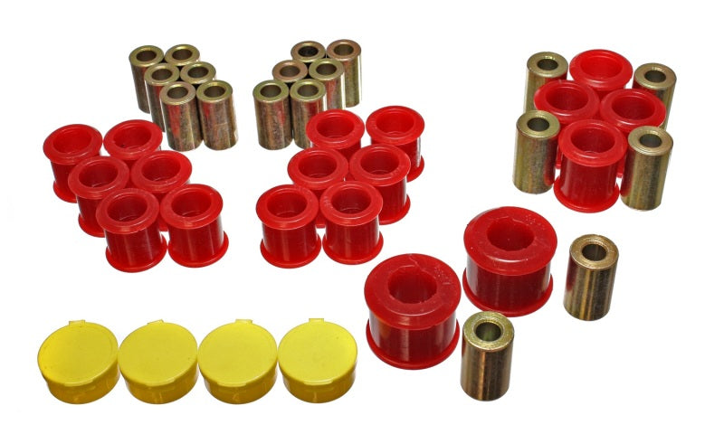 ES Cntrl Arm Bushings - Red - Energy Suspension 90-96 Nissan 300ZX Red Rear Control Arm Bushing Set